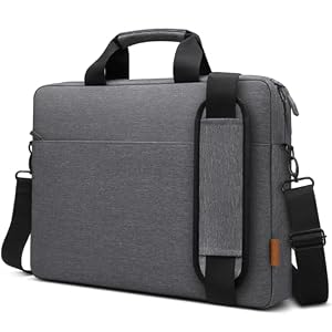 ZYB Laptoptasche 17-17,3 Zoll Laptophülle Laptopaktentasche,Wasserdicht Umhängetasche mit Griff für 17-17,3 Zoll Notebook Lenovo V17 I7 Samsung HP Acer Dell ASUS,17.3 MSI Gaming Laptop etc-Grau