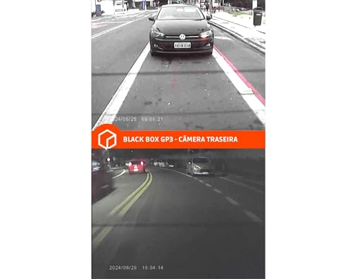 Black Box GP3 - Câmera Veicular, Wifi, Tripla (Frontal + Interna + Traseira), FULL HD, Visão Noturna