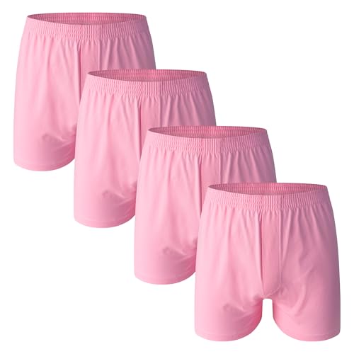Men's Boxers Shorts, Moisture-wicking Cotton Underwear, Tagless Design with ComfortFlex Waistband, Vibrant 4-Pack