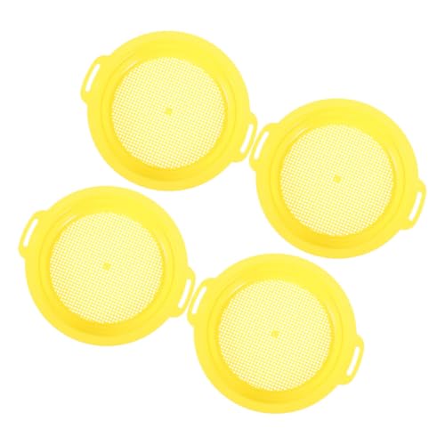 NULYLU Gold Panning Pan Set 4pcs Mining Sieve Sifting Pan Filter Mesh for Prospecting Gold Making Equipment