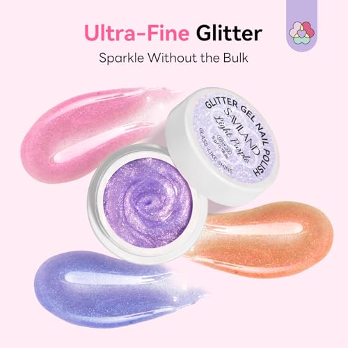 Image of SAVILAND Glitter Gel Nail Polish Set: Jelly 2026 60ml 12 Colors Crystal Shiny Gloss Light Pink Gel Polish Art Pen Spring Magnetic Gel Polish Glitter Nail Polish Gifts Home Manicure DIY