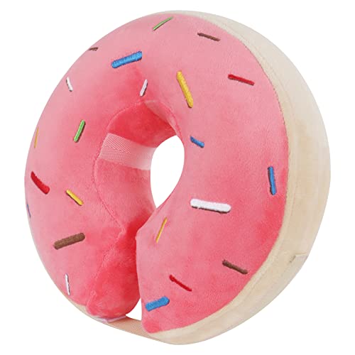 IEUUMLER Hunde-Donut-Halsband, aufblasbar, für Hunde und Katzen, bequem, verstellbarer Hals, Donut-Kegel, blockiert die Sicht nicht für Hunde und Katzen, verhindert Beißen und Lecken EU002 (Donut, XL) Cover