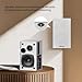 Elimavi Powered Bookshelf Speakers 35W RMS,Record Player Speakers with 4'' Woofer and 1'' Tweeters with Wall Mounted for TV and PC,Turntable Speaker with RCA Input,White