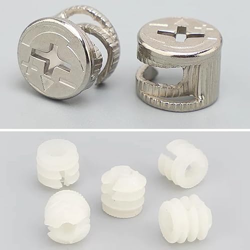 50 Sets Furniture Connectors Cabinet Connector Set, Grub Pins Furniture Eccentric, Furniture Connector, Cabinet Connector - Image 4