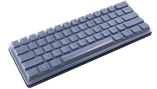Silicone Keyboard Skin Cover Compatible for Corsair K65 RGB Mini 60% Mechanical Gaming Keyboard (Clear)