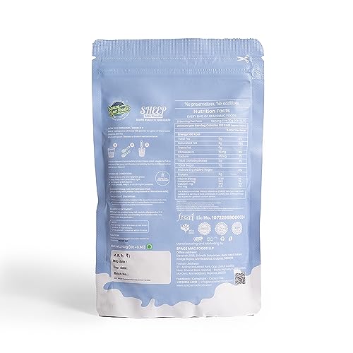 Spacemac Foods Freeze Dried sheep milk Powder, Pasture Grazed, Whole A-Grade Non GMO Shelf Stable Milk Powder, 100gm