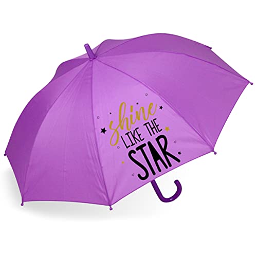 Cuatrogotas Paraguas infantil automático estampado Star color lila Cover