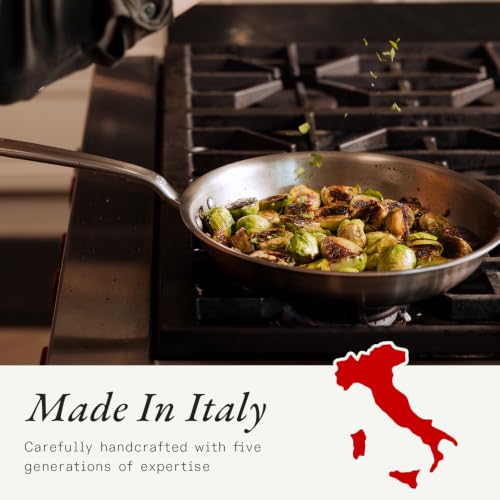 Image of Made In Cookware - 2-Piece Stainless Clad Frying Pan Set - 5-Ply Stainless Clad with Stay-Cool Handle - Professional Cookware - Crafted in Italy - Induction Compatible