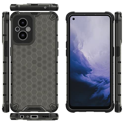 Image of Glasgow Back Case Cover Compatible with Oppo F21 Pro 5G (Stylish Design) - Black