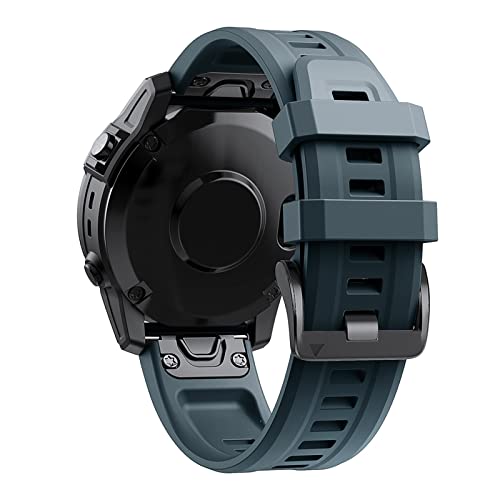 Correa de silicona cómoda de 22mm para entrenar con Garmin Fenix 6 Pro agate