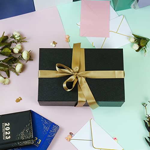 Yinuoyoujia Large Gift Box With Lid,14 Inchx9 Inchx4.5 Inch Magnetic Gift Box With Ribbon,Cards And Envelopes For Presents,Great For Wedding,Birthdays,Crafting,Gift Packaging  thumb #4