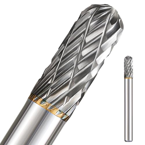 Image of Carbide Burr Set 1 /4 Shank w /Big Beech Holder Die Grinder Bits Drill Bits Grinding Bits for Metal Rotary Tool Attachment Accessories Rasp Weld Wood Stone for Milwaukee Dewalt (FO-7)