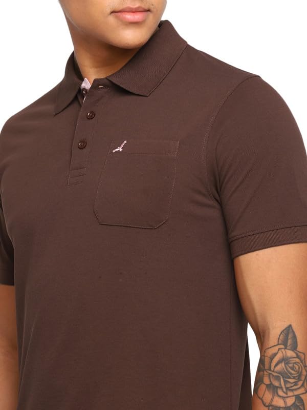 Image of AMERICAN CREW Polo Collar T-Shirt for Men with Pocket