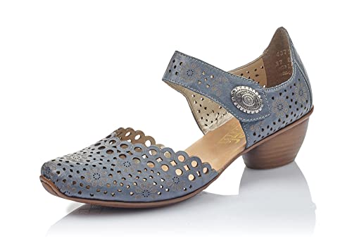 Rieker Mirjam 53 Mary Jane Womens Pump 37 M EU Blue