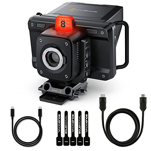 Image of Blackmagic Design Studio Camera 4K Pro G2 Live Production Camera Bundle with 10ft HDMI 2.0 Cable, 6ft USB-C Cable, and 5-Pack of SolidSignal Cable Ties (CINSTUDMFT /G24PDFG2)