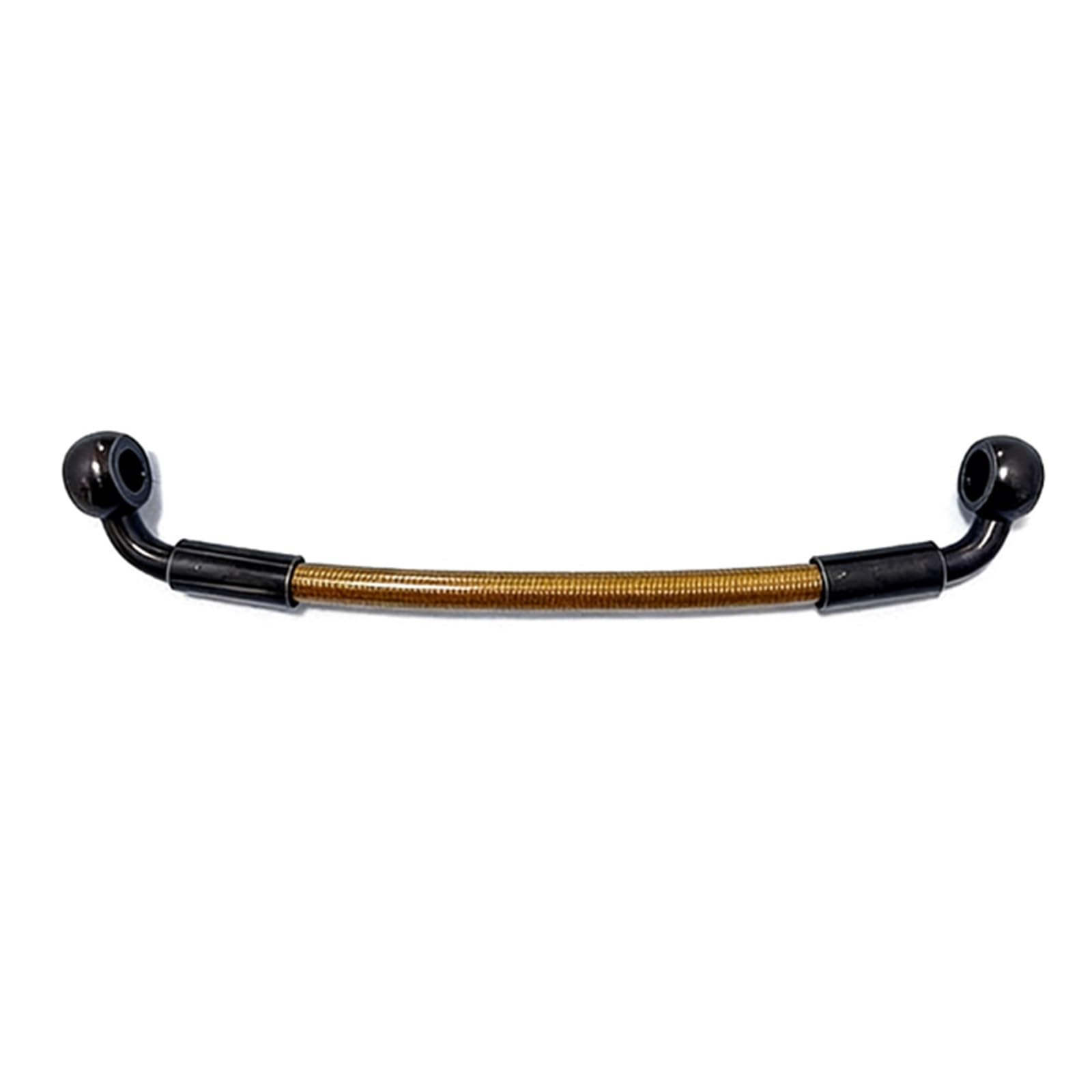 Kmwshan One Color Motorbike Brake Line Motorcycle 90°-90° Stainless Steel Braided Brake Hose 10Cm-500Cm Hydraulic Cable Oil Pipe M10 Brown Accessories(330Cm)