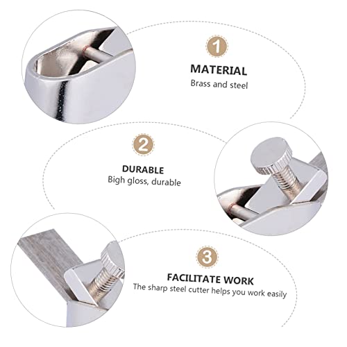 SAFIGLE Daumenhobel Holz Handwerkzeug Holzpolierhobel Mini Holzhobel Japanisches Blockflugzeug Geigenbauer Flugzeug Block Hand Hobel Manuelle Hobel Holzbearbeitung Zubehör Violine Messing