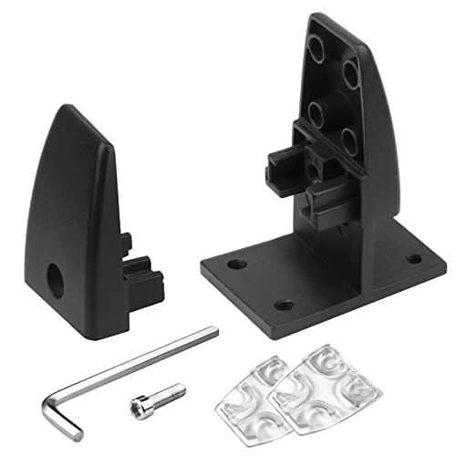 YIDU69Q 8 Pcs Sneeze Guard Support Clamp, Adjustable Office Desk Divider Clip, Black, Aluminum - Thumbnail 4
