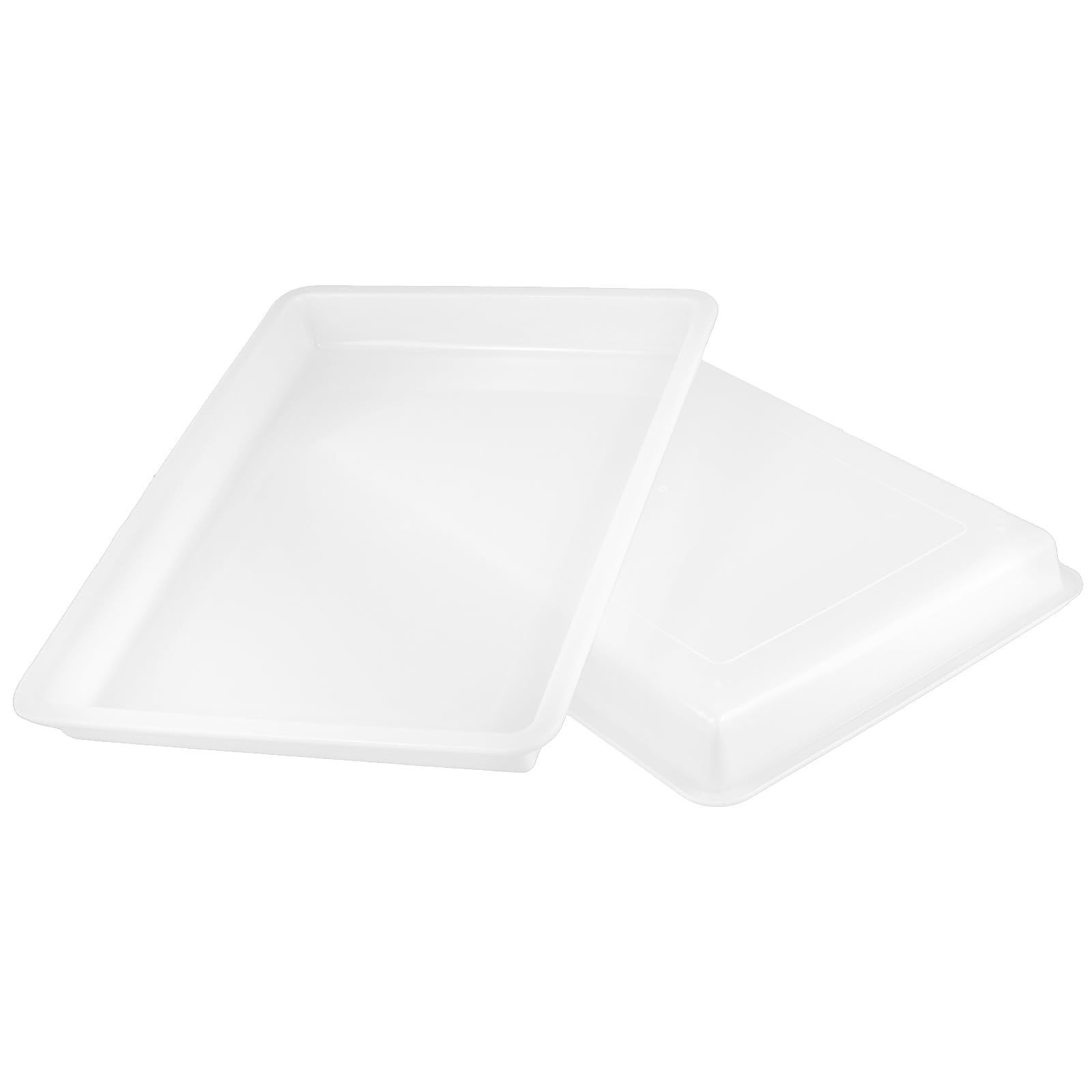 20 bandejas blancas de 39,5 x 28,5 x 4 cm, organizador de plástico para manualidades