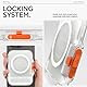 Spigen TinTap MagFit+ Magnetischer Kartenhalter Entwickelt für MagSafe mit Verschluss-System Kompatibel mit iPhone 16/15/14/13/12 Modelle MagSafe Wallet - Frostklar