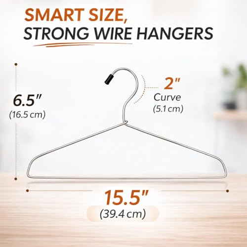 Image of Bindian 6 𝐏𝐜𝐬 Metal Cloth Hanger |Rust Free - 𝐔𝐥𝐭𝐫𝐚 𝐓𝐡𝐢𝐧 Hangers for Wardrobe & Closet Organizer Hangers for Clothes |Space Saving |Non Slip Grip & Smooth Finish |Lightweight & Durable