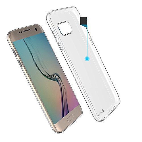 Samsung Galaxy S7 Edge Great Slim Clear Case, Case Army Scratch-Resistant, World's Thinnest Ultra Flexible Silicone Case, Shock-Dispersion Technology, Cover with TPU Bumper (Limited