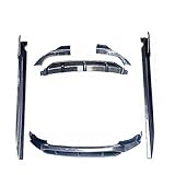 Schweller Reparaturblech Seitenleisten Satz Kohlefaser-Bodykit Für G05 X5 Mit M-Paket Bodykit Heckdiffusor Frontlippe Und Seitenschweller (Farbe : ABS ONE Set)