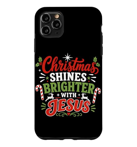 Shines Brighter With Jesus Faith ���p�O���t�B�b�N �N���X�`���� �X�}�z�P�[�X iPhone 11 Pro Max �p