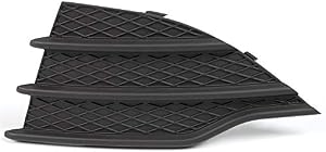 VRracing Front Lower Bumper Grill Cover Grille Insert Satin Left Driver Side Compatible for Ford Escape 2013 2014 2015 2016 FO1038124