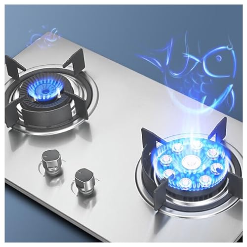 Estufa a gas 2 puestos portátil 16.92 x 29.52 pulgadas de acero miniatura 5