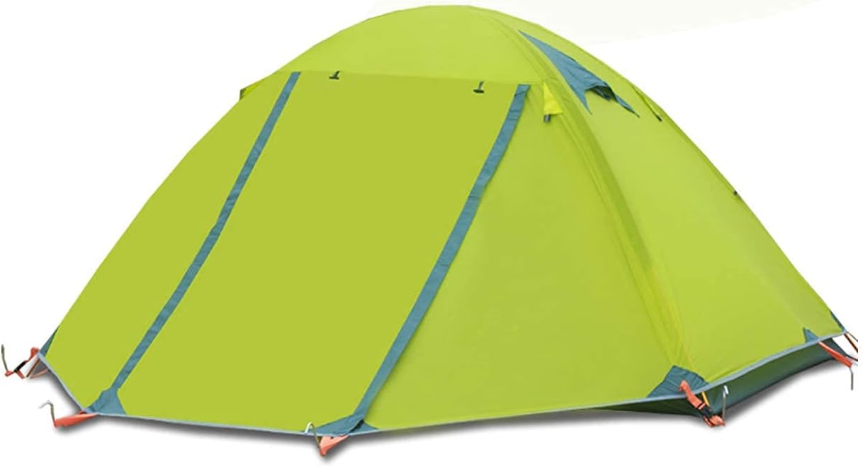 Amazon キャンプテント 2人用 ファミリーテント 二層式 アウトドアテント 防水 防風 アンチオールシーズン ハイキング ビーチ