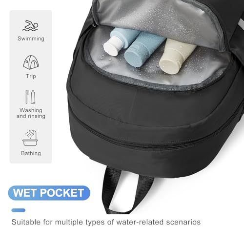 coofay Gym Backpack For Women Waterproof Sports Backpack With Shoe Compartment Lightweight Travel Backpacks Small Gym Bag Dance Volleyball Backpacks