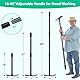Doppel-Gartenhacke 110cm mit Dreizack, Stahl Zweiköpfige Hacke für Gartenpflege und Unkraut jäten Doppelhacke