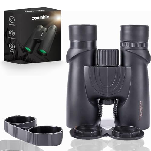 Zoomble® Binoculars Pro 8x42 for Adults with Carry Bag – HD Bak-4 Lens, Bonus Bird Watching E-Book Waterproof, Compact & Durable Ideal for Birders, Hiking, Travel, Safari & Outdoor Use