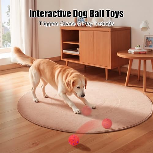 Image of Interactive Dog Ball Toy, Smart Dog Toy for Medium and Large Dogs, Automatic Moving Rotating & Bouncing Ball, Durable E-TPU Material, IP54 Waterproof, Motion-Activated Dog Toy for Active Dogs