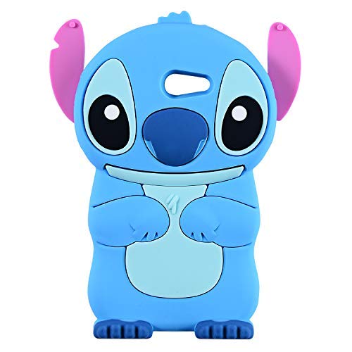 Blue Stitch Case for Samsung Galaxy J3 Emerge/J3 Prime,Express Prime 2,J3 Mission/J3 Eclipse,3D Cartoon Animal Cute Soft Silicone Rubber Cover,Kawaii Character Cool Cases for Kids Teens Girls(J3 2017)