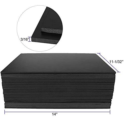 20 Pack 11x14 inch Black Foam Boards, Foam Core Backing Boards 3/16 Inch Thick Double - Thumbnail 2