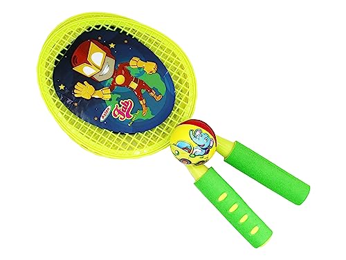 Image of Asian Fab Badminton Kit 2 Rackets 1 Ball Set Multicolor Lightweight Durable Badminton Racket Set for Kids Outdoor Sports Training Family Play Beginner Game Pack of 3 Pieces