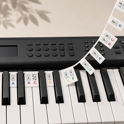 Piano Keyboard Stickers Removable for 88/61 Keys, Orange image 2