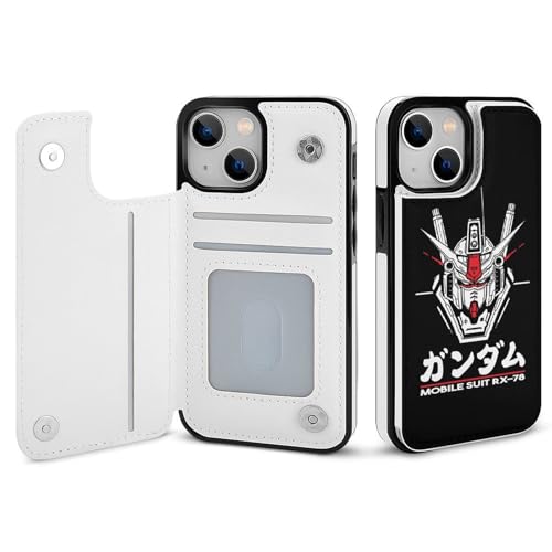 iPhone15 Plus用ケース 手帳型 ネオ ジオンガンダム 【全機種対応】 アイフォン15 Plus用ケース スマホケース 財布型 PUレザー おしゃれ 背面カード収納 スタンド機能 携帯カバー 耐衝撃
