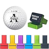 ARTSHAND Custom Golf Ball Stamp, Personalized Golf Ball Marker W/Name, 6 Colors/2 Styles, Customized Stamper Gift for Golfers, Father's Birthday Gift (Style 2)