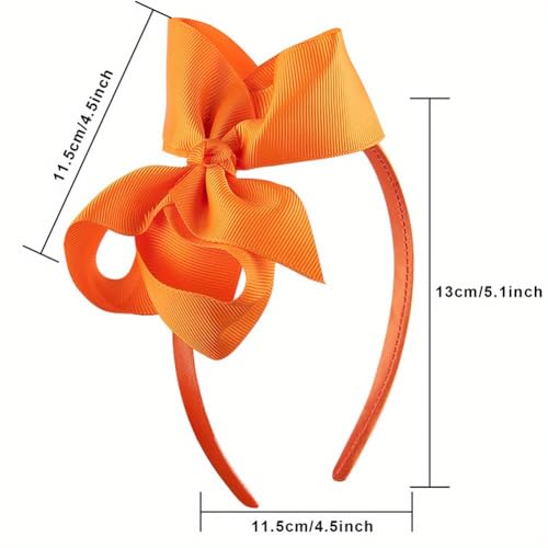 Image of Shining Diva Fashion 10 Pcs Stylish Ribbon Headband with Bow Hairband Hair Bands for Girls Teens Women Kids Hair Accessories (16870hb) 10 Colors