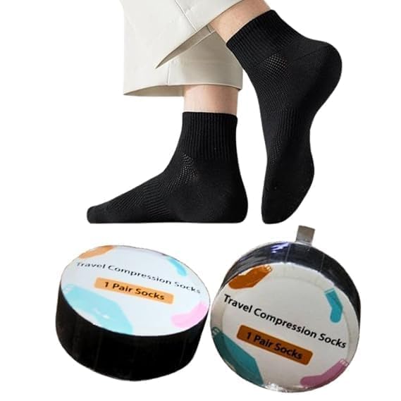 Travel Compression Pair with Portable Storage Case, Disposable Cotton, Lightweight Breathable Travel for Men & Women, Soft Stretch for Travel, Hotel, Business Trips Daily Wear-picture-27