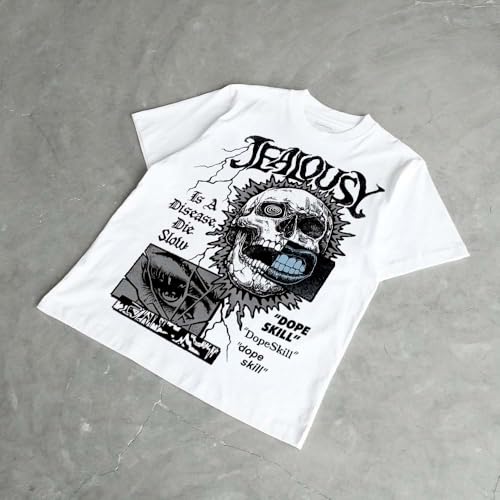 Image of DopeSkill Halloween Graphic Tee Streetwear Hip Hop Hypebeast Unisex T-Shirt Sneaker Colour Matching Shirts Spooky Graphic