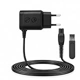 Caricabatterie da 4,3 V, compatibile con rasoio Philips OneBlade A00390 QP2520 QP2620 QP2721 QP2821 MG3720 BT3206 MG3730 MG5720 MG5730, alimentatore di rete Shaver Charger 1,5 m, non per 5 V Modelli