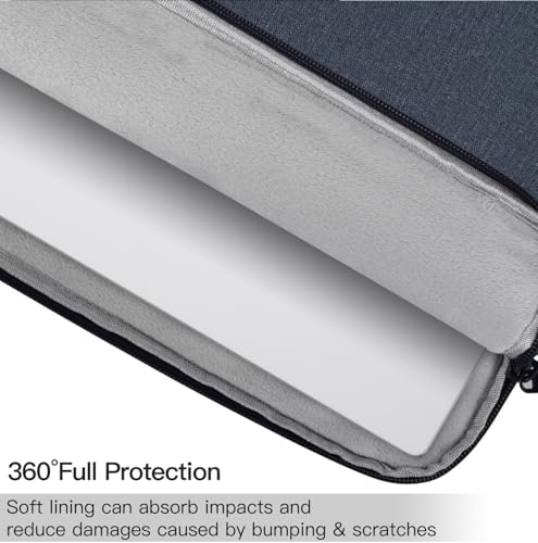 Image of 15.6 Inch Laptop Sleeve Case for HP Pavilion 15.6, Compatible with Acer Chromebook 15 / Aspire, ASUS Chromebook CX15 / VivoBook 15 16, Water Resistant Computer Carrying Bag, Navy Blue