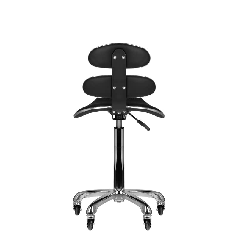 ACTIVESHOP Rollhocker Kosmetik Hocker Friseurhocker Roll Speed AM-880 schwarz