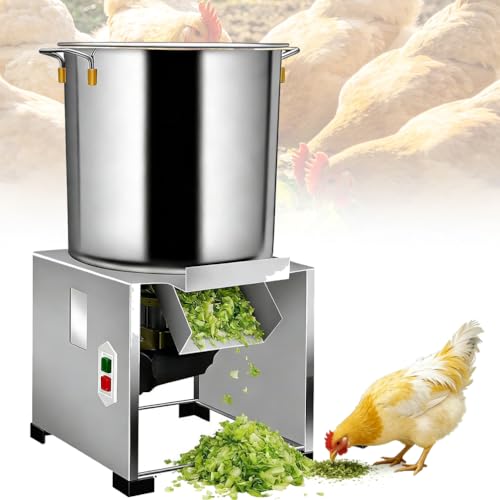 Procesador De Alimentos Comercial De 1000-1800W Picadora Ralladora Eléctrica De Verduras Cortadora De Vegetales para Alimento De Animales Vegetales Y Cereales,1000W