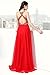 Unbranded* Stunning A-line Scoop Long Chiffon Prom Dress Evening Gown with Beading