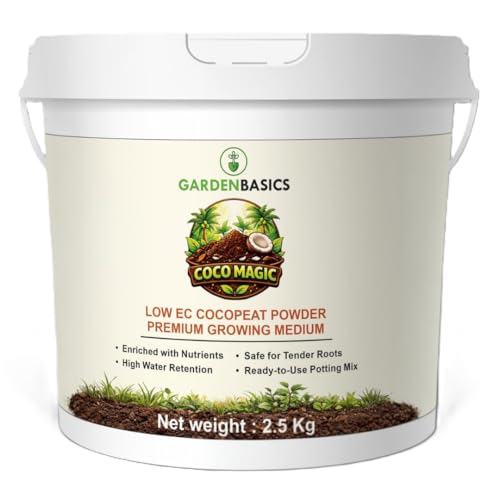 Image of COCO MAGIC Cocopeat Powder with Added Nutrients | Ready to Use Organic Growing Medium | Better Root Growth, Faster Seed Germination | Natural Coco Coir Soil Conditioner for Plants(2.5 kg)